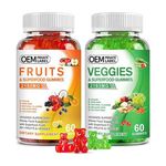 OEM/ODM Organic Fruits and Veggies Gummies Suger-free Supplement Gummies with 40+ Fruits Vegetables